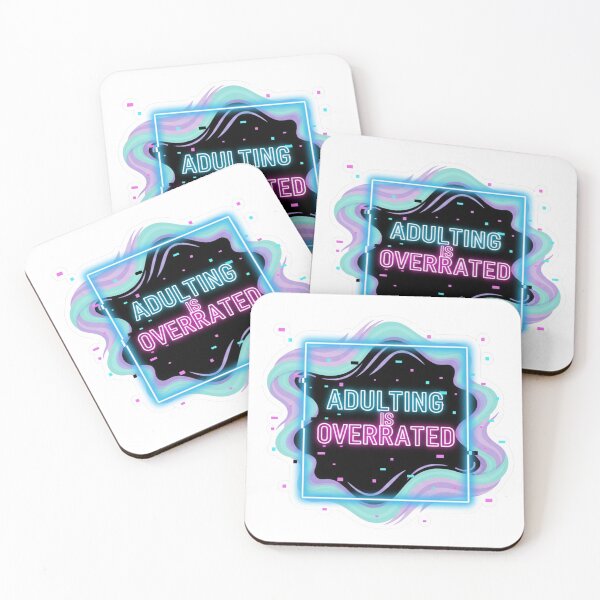 Item preview, Retro Neon Chaos – Adulting is Overrated designed and sold by Tily360.