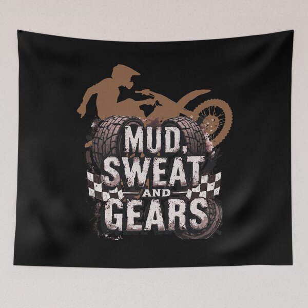 Item preview, Mud,Sweat and Gears – Motocross Racing Design designed and sold by Szpaku desart .
