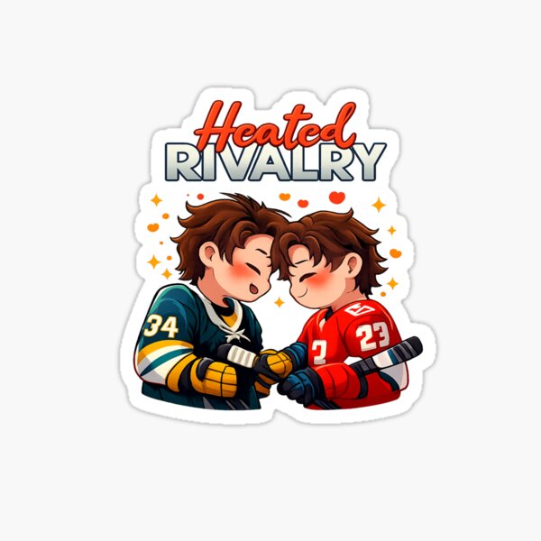 Heated Rivalry Hockey Romance Art Sticker