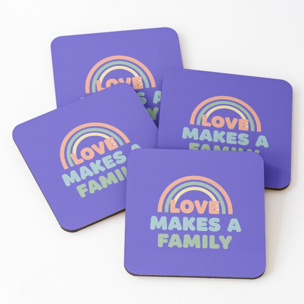 Item preview, Love Makes a Family Rainbow Pride Design designed and sold by TrackinDaTrends.