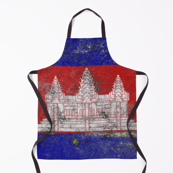 Item preview, Cambodia Flag Metal Texture | Cambodia Metal Design designed and sold by RoyalMerchantShop.