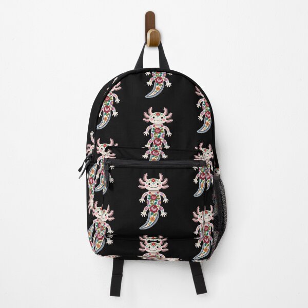 Item preview, Floral Axolotl — Illustrated Mexican Spirit designed and sold by Ahau Designs.