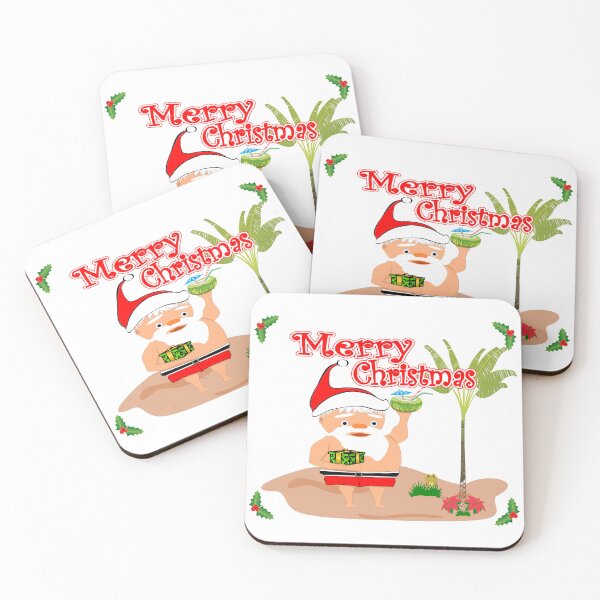 Item preview, Merry Christmas Santa at the beach designed and sold by Verle-art.
