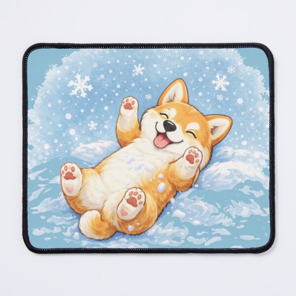 Item preview, Corgi Snow Angel Wiggle – Funny Winter Corgi Dogmom Shirt designed and sold by dogmomtees.