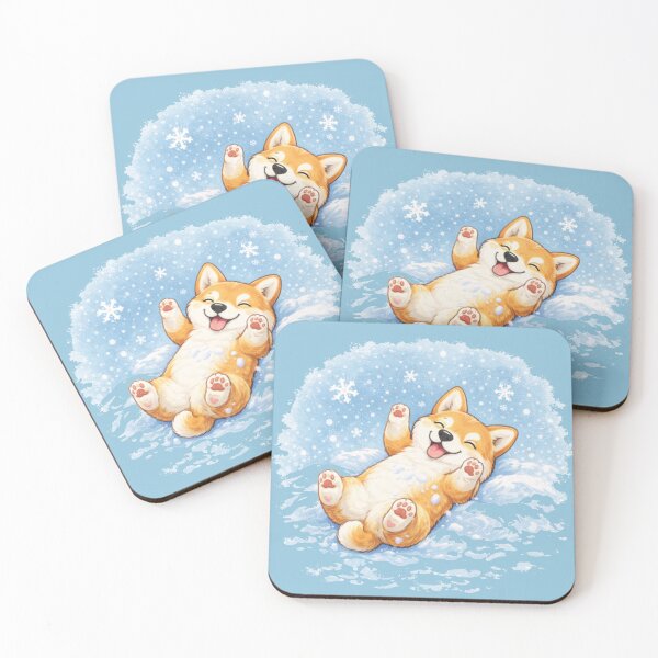Item preview, Corgi Snow Angel Wiggle – Funny Winter Corgi Dogmom Shirt designed and sold by dogmomtees.