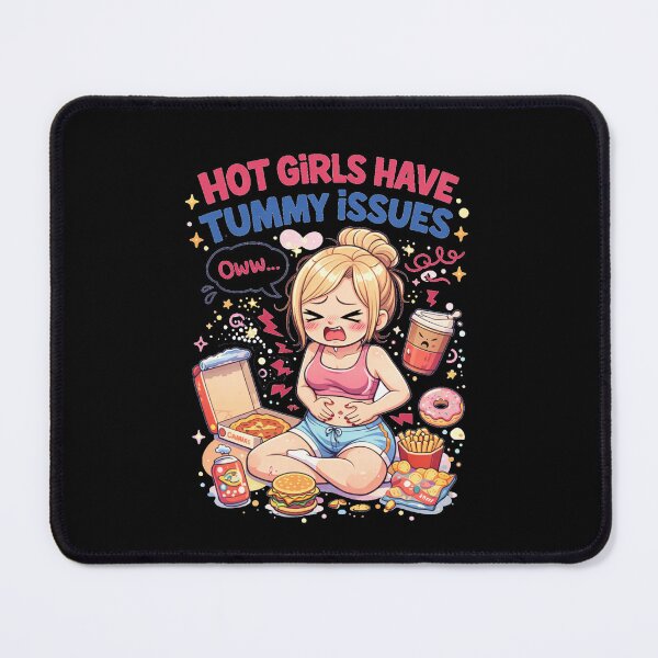 Item preview, hot grils have tummy issues hot girls have tummy problems body positivity designed and sold by zuzzelek44.