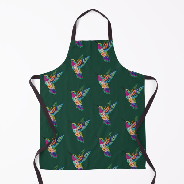 Item preview, Mexican Embroidered Hummingbird — Traditional Floral Art designed and sold by Ahau Designs.