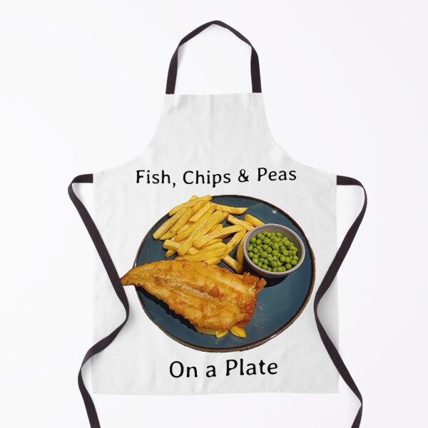 Item preview, Fish, Chips & Peas on a Plate designed and sold by Sibyl-Arts.