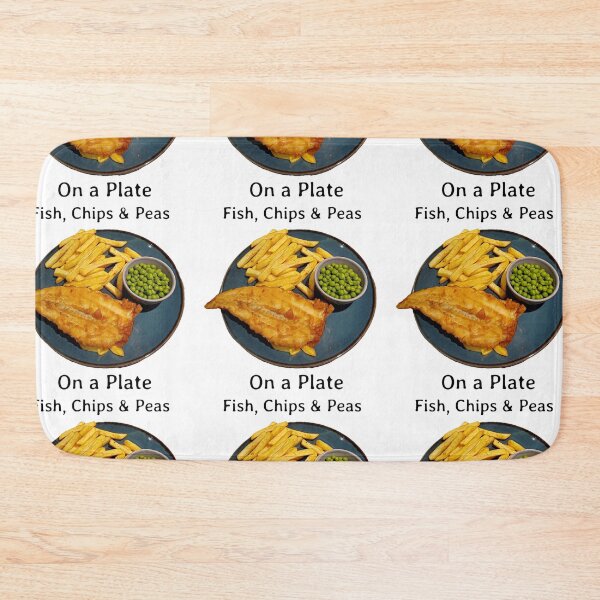 Item preview, Fish, Chips & Peas on a Plate designed and sold by Sibyl-Arts.