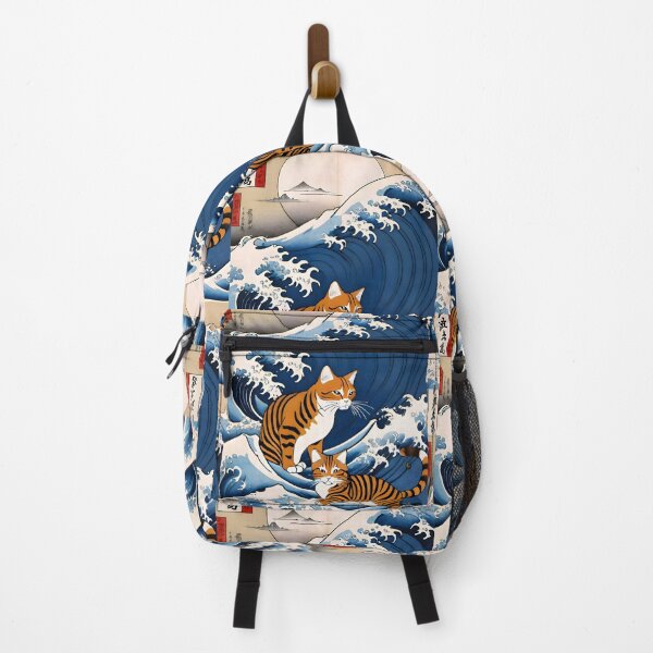 Item preview, Tiger Cats Riding the Great Wave off Kanagawa designed and sold by Jon-Baran.