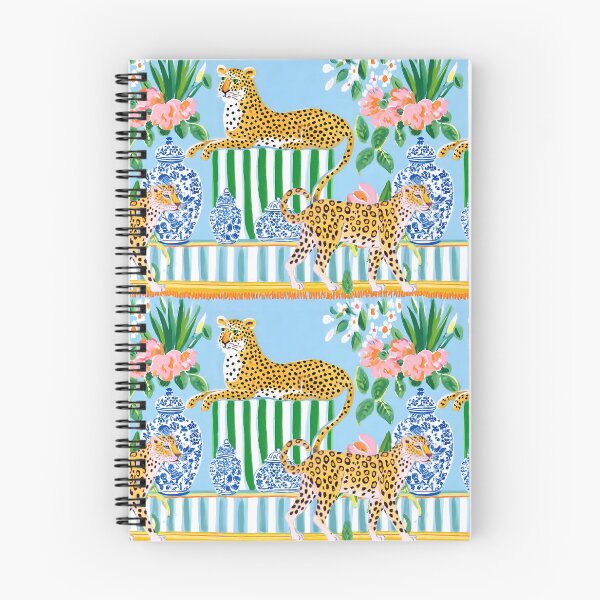 Item preview, Preppy cheetahs, ginger jars and cabana stripes designed and sold by SophieClimaArt.