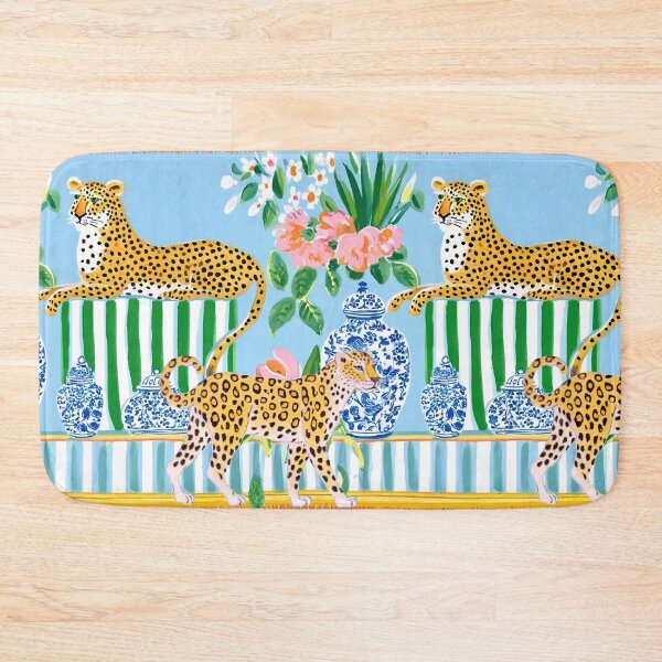 Item preview, Preppy cheetahs, ginger jars and cabana stripes designed and sold by SophieClimaArt.