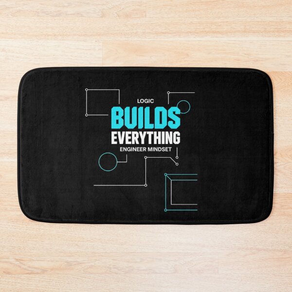 Item preview, Logic Builds Everything – Minimal Engineer Quote designed and sold by oblexwear.