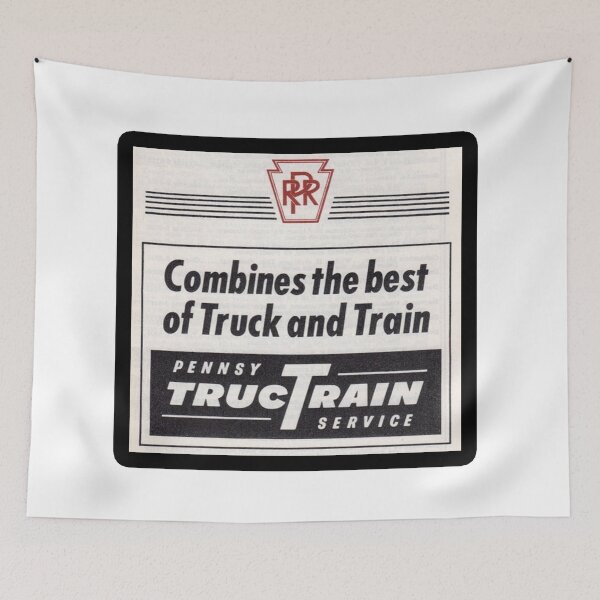 Item preview, Vintage Pennsylvania Railroad - TrucTrain - Combines The Best Of Truck and Train designed and sold by QuayTradingCo.