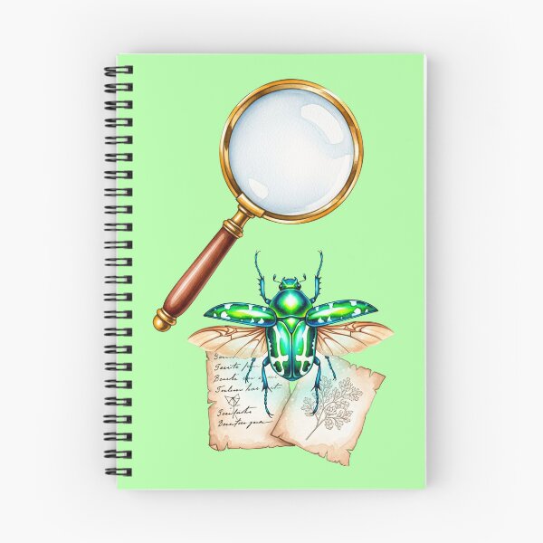 Item preview, Entomologist’s Study - Green Beetle & Magnifying Glass designed and sold by Credisaim.