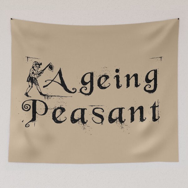 Item preview, Ageing Peasant Dad Joke Medieval Woodcut Olde Writing designed and sold by Maljonic.