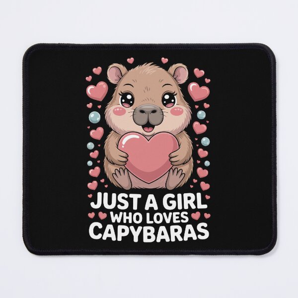 Item preview, just a girl who loves capybaras designed and sold by jkrphoto.