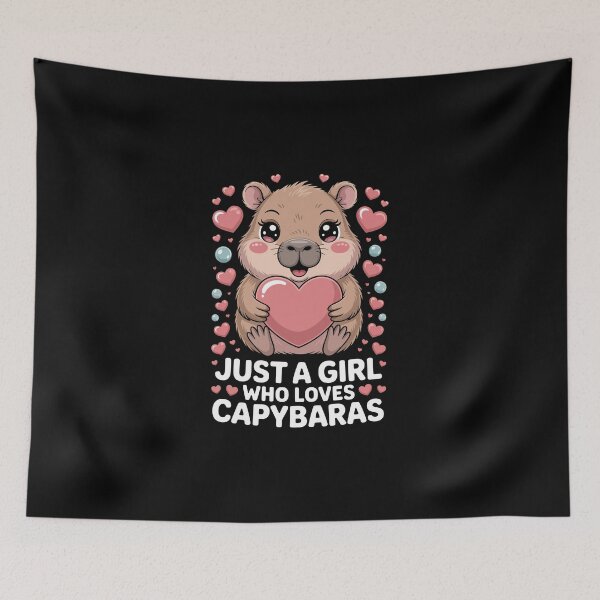 Item preview, just a girl who loves capybaras designed and sold by jkrphoto.