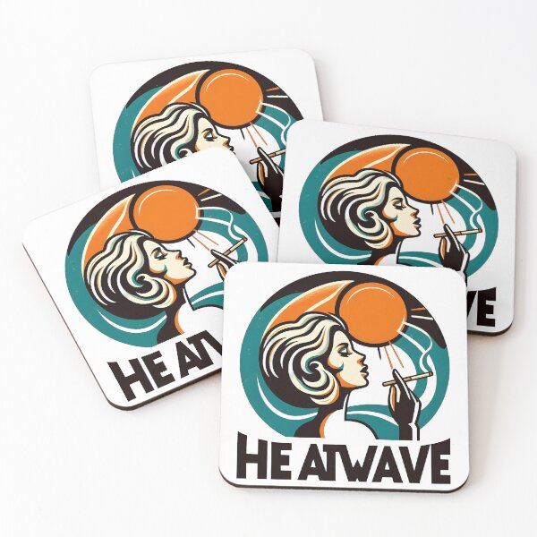 Item preview, Retro Woman with Cigarette Under Blazing Sun Heatwave Design. designed and sold by Spark2Seduction.