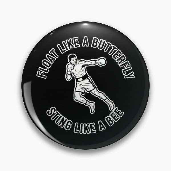 Item preview, Floats Like a Butterfly Stings Like a Bee – Retro Motivational Boxing Quote Design designed and sold by ALL ART .