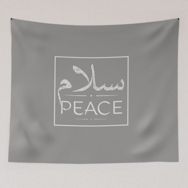 Item preview, Salaam Peace Arabic Typography Minimalist Islamic Design designed and sold by Alnazie.