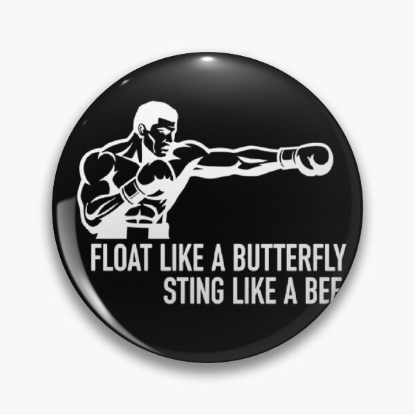 Item preview, Floats Like a Butterfly Stings Like a Bee – Retro Motivational Boxing Quote Design designed and sold by ALL ART .