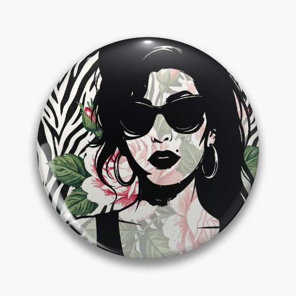 Item preview, Amy  Retro Floral & Zebra Pop Art designed and sold by Hen-C-Art.
