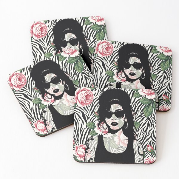 Item preview, Amy  Retro Floral & Zebra Pop Art designed and sold by Hen-C-Art.