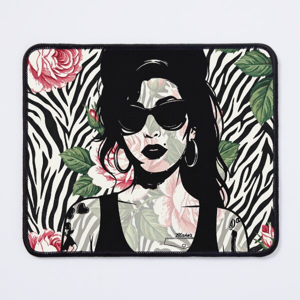 Item preview, Amy  Retro Floral & Zebra Pop Art designed and sold by Hen-C-Art.