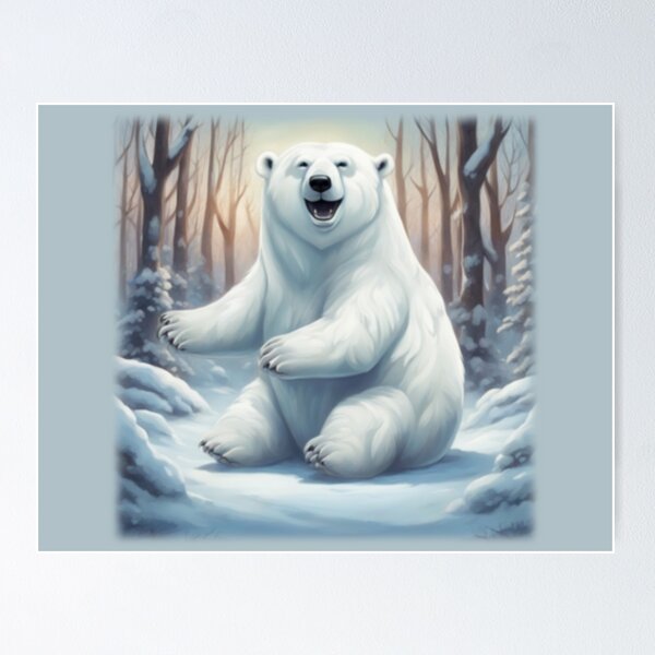 Item preview, Polar Bear Laughing Mood designed and sold by shopbitstockgp.