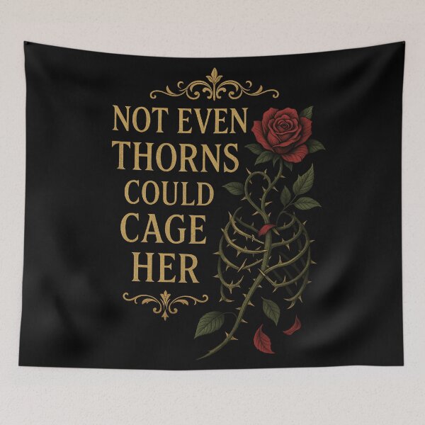 Item preview, Not Even Thorns Could Cage Her – Gothic Rose Liberation designed and sold by Mouraludia.
