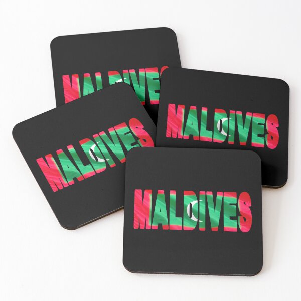 Item preview, MALDIVES - Flag Flying in Wind cut to Letters Souvenir Sticker Shirt designed and sold by Adam Gormley.