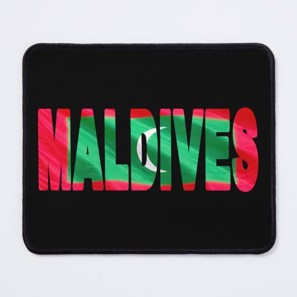 Item preview, MALDIVES - Flag Flying in Wind cut to Letters Souvenir Sticker Shirt designed and sold by Adam Gormley.
