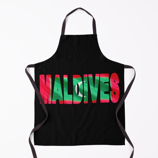 Item preview, MALDIVES - Flag Flying in Wind cut to Letters Souvenir Sticker Shirt designed and sold by Adam Gormley.