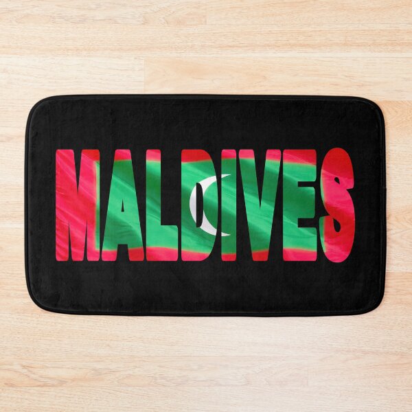 Item preview, MALDIVES - Flag Flying in Wind cut to Letters Souvenir Sticker Shirt designed and sold by Adam Gormley.