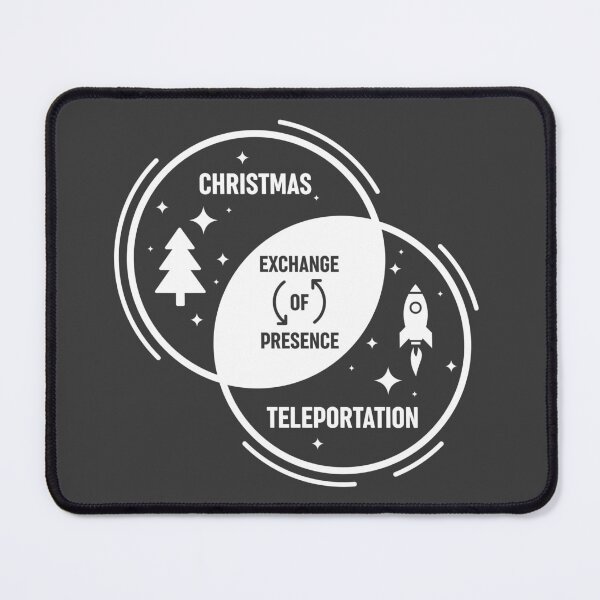 Item preview, Exchange of Presence - Funny Christmas Venn Diagram - White Print designed and sold by Josh Meyer Designs.