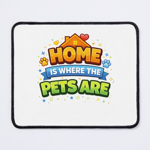 Item preview, Home Is Where the Pets Are – Cute Pet Lover Quote Design designed and sold by StyleLap.