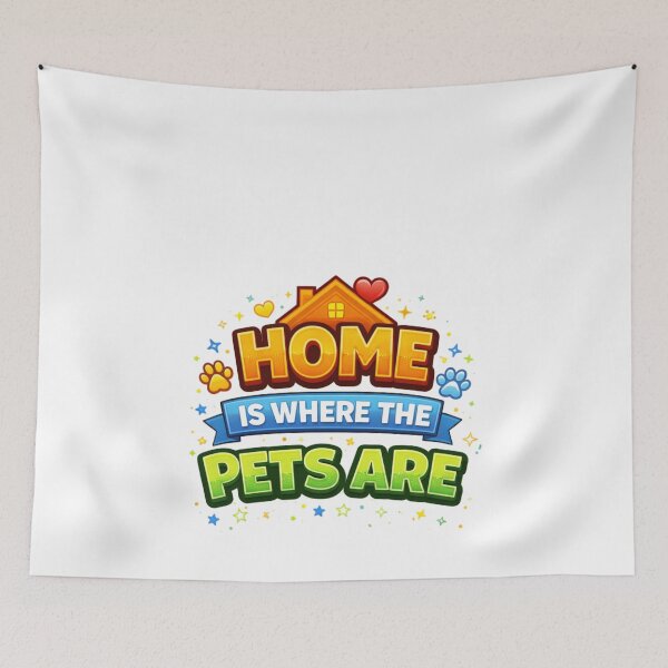 Item preview, Home Is Where the Pets Are – Cute Pet Lover Quote Design designed and sold by StyleLap.