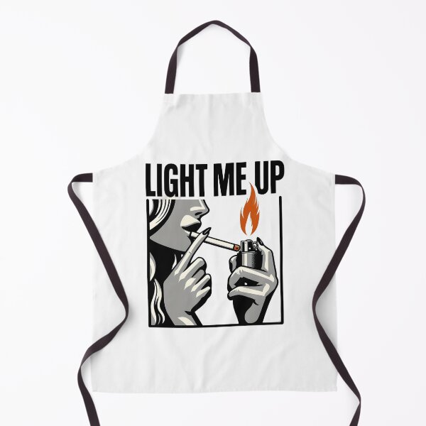 Item preview, Light Me Up Retro Smoking Woman with Lighter Flame Art. designed and sold by Spark2Seduction.