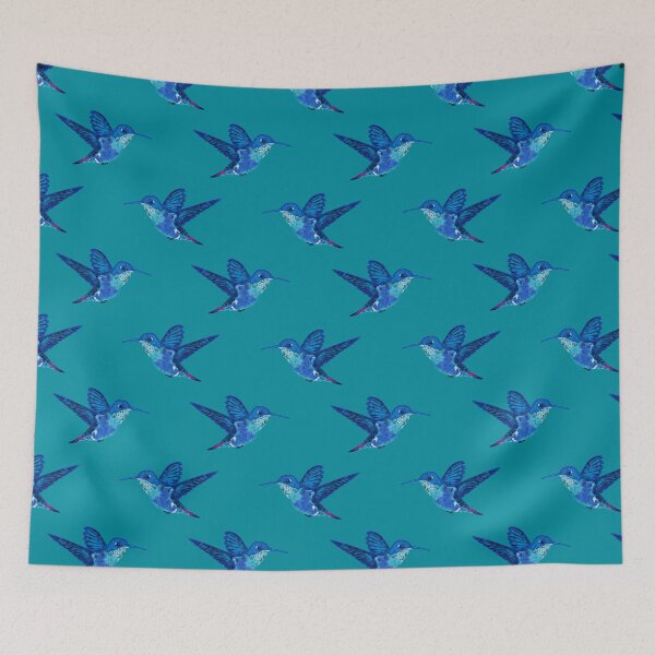 Item preview, Hummingbird in Flight-Teal designed and sold by deblevart.