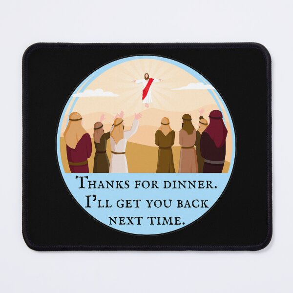 Item preview, Funny Jesus - Thanks for Dinner - Last Supper - Easter - Second Coming designed and sold by EvergreenRevolt.