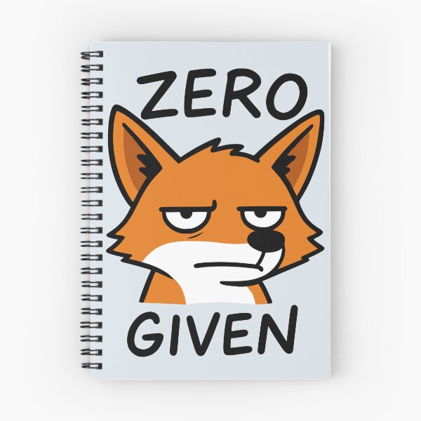Item preview, Zero Fox Given F Word Funny Pun designed and sold by NosandEdgy.