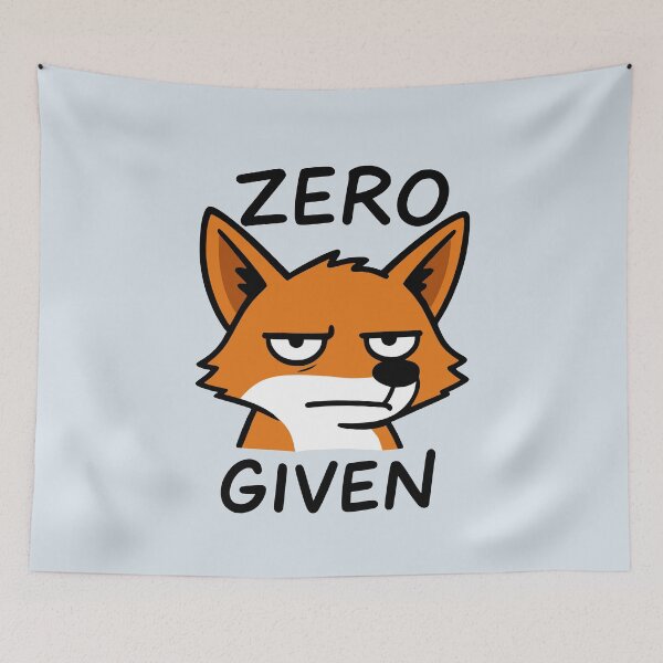 Item preview, Zero Fox Given F Word Funny Pun designed and sold by NosandEdgy.