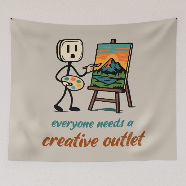 Item preview, Everyone Needs A Creative Outlet designed and sold by Josh Meyer Designs.