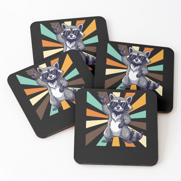 Item preview, Trashed Panda Drunk Raccoon Illustration designed and sold by StaticMood.