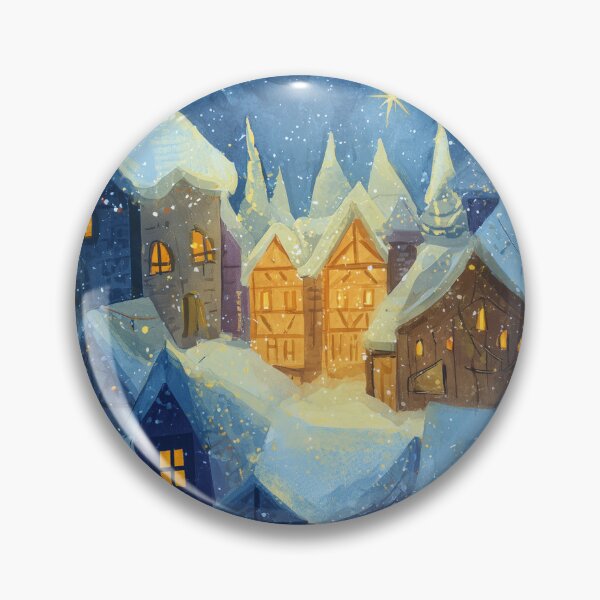 Item preview, Winter Village in the Magical Snow designed and sold by MidArtForge.