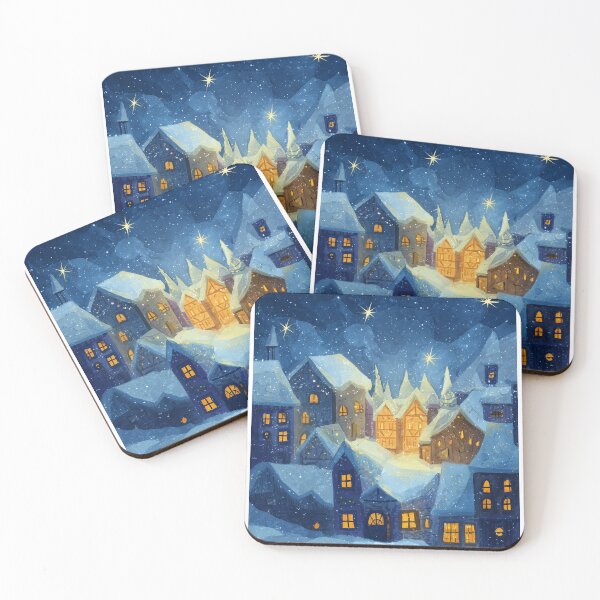 Item preview, Winter Village in the Magical Snow designed and sold by MidArtForge.