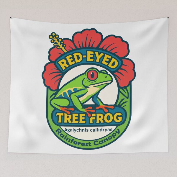 Item preview, Red-Eyed Tree Frog – Agalychnis callidryas designed and sold by WildlifeInc.