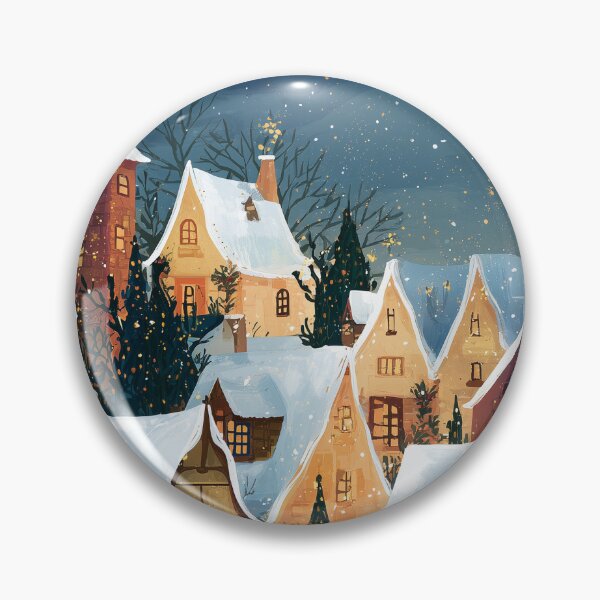 Item preview, Winter Village in the Magical Snow designed and sold by MidArtForge.