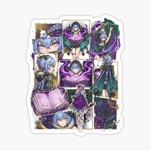 Lucia Elowen Zenless Zone Zero ZZZ Spook Shack Ether Support Agent Night Lantern Starlight Convergence Harmony Ult Chain Attacks Wandering Night Lantern Fan Art Portrait Poster T-Shirt Sticker Gift Sticker